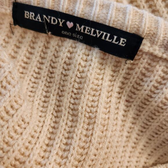 Brandy Melville knit slouchy sweater - Made in Italy - One Size - Picture 4 of 6